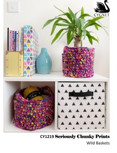 Cygnet 1219 - Wild Baskets in Seriously Chunky Prints (downloadable PDF)