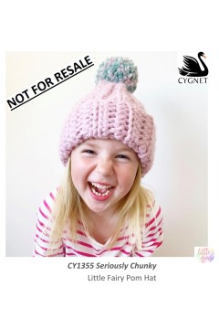 Cygnet 1355 - Little Fairy Pom Hat in Seriously Chunky (downloadable PDF)