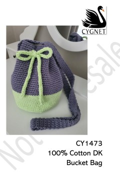 Cygnet 1473 - Bucket Bag in 100% Cotton DK (downloadable PDF)