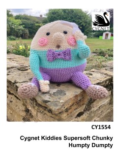 Cygnet 1554 - Humpty Dumpty in Kiddies Supersoft Chunky (downloadable PDF)