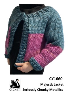 Cygnet 1660 - Majestic Jacket in Seriously Chunky Metallics (downloadable PDF)