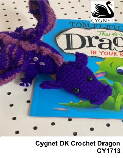 Cygnet 1713 - Crochet Dragon in Cygnet DK (downloadable PDF)