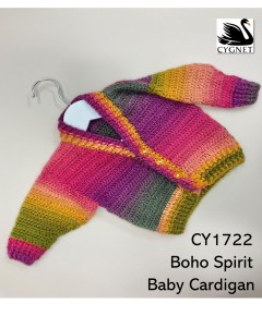 Cygnet 1722 - Baby Cardigan in Boho Spirit (downloadable PDF)