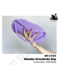 Cygnet 1724 - Chunky Crossbody Bag by Tiam Safari in Cotton Drops (downloadable PDF)
