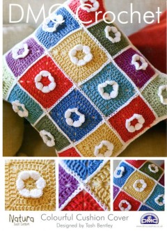 DMC 14893L/2 Crochet Colourful Cushion Cover (Leaflet)