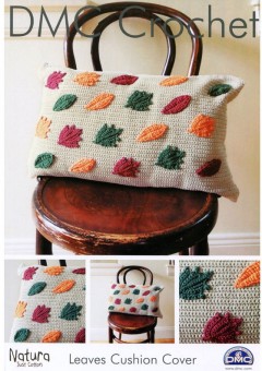 DMC 15216L/2 Crochet Leaves Cushion Cover (Leaflet)