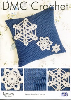 DMC 15322L/2 Crochet Festive Snowflake Cushion (Leaflet)