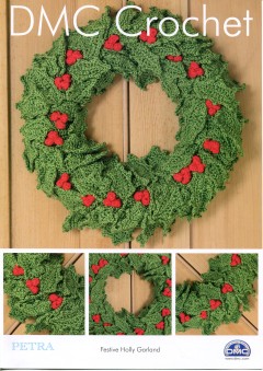 DMC 15329L/2 Crochet Festive Holly Garland (Leaflet)