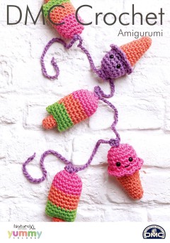 DMC 15383L/2 Crochet Amigurumi Ice Cream and Lolly Bunting (Leaflet)