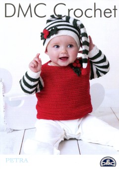 DMC 15411L/2 Crochet Baby Jumper and Beanie Hat (Leaflet)