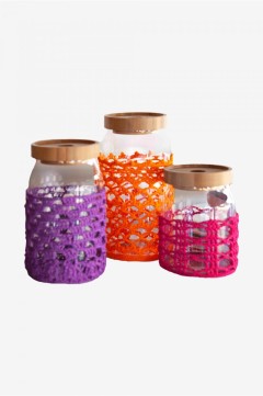 DMC - Glass Jars Cover Crochet Chart (downloadable PDF)