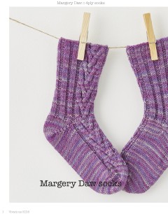 Fyberspates - Margery Daw - Socks by Rachel Coopey in Vivacious 4 Ply (downloadable PDF)