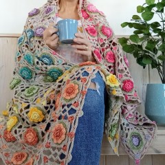 Apple Blossom Dreams - Claudia Blanket in Scheepjes Stone Washed - US Terms (downloadable PDF)