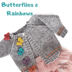Jane Burns - Butterflies Cardigan in Scheepjes Stone Washed - UK Terms (downloadable PDF)