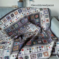 Wool Thread Paint (Marion Mitchell) - Beach Walk Blanket in Stylecraft Special DK - US Terms (downloadable PDF)