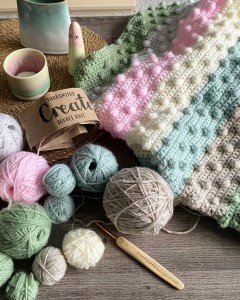 Sweet Pea Crochet - Sweet Ice Cream Sundae Blanket in Yarnsmiths Create DK and Create Baby DK (downloadable PDF)