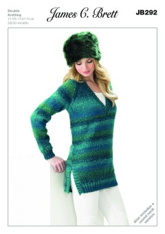 James C Brett 292 Womens Sweaters in Marble DK (leaflet)