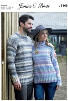 James C Brett 369 Sweaters in Marble Chunky (leaflet)