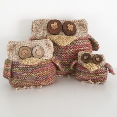 Julia Marsh - Trio Of Owls in Stylecraft Batik and Batik Elements (downloadable PDF)