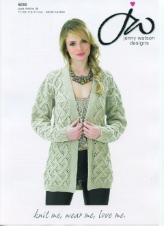 Jenny Watson 5039 Jacket in Pure Merino DK (leaflet)