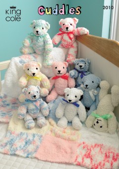 King Cole 2010 Cuddles Teddy Bear and Blanket (downloadable PDF)