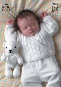 King Cole 2768 Sweater, Cardigans and Teddy Bear in DK (leaflet)