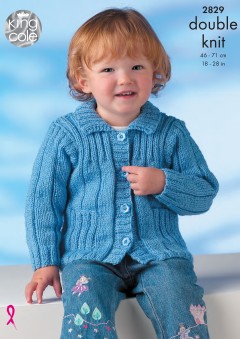 King Cole 2829 - Childrens Jacket, and Sweaters in DK (downloadable PDF)