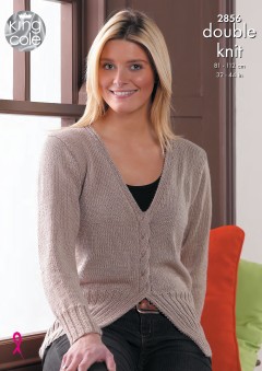 King Cole 2856 - Ladies Sweater in Smooth DK (downloadable PDF)