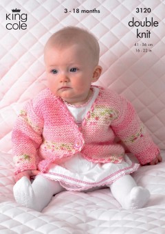 King Cole 3120 Baby Jacket and Tank Top in Splash DK (downloadable PDF)