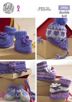King Cole 3906 - Baby Accessories in Comfort DK, and Comfort DK Prints (downloadable PDF)