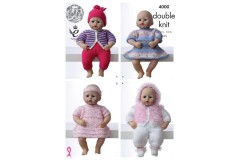 King Cole 4000 Dolls Clothes in DK (downloadable PDF)