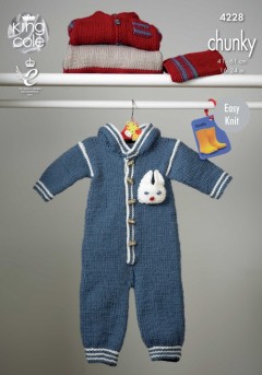 King Cole 4228 Outdoor Suit, Jacket, Hat and Top in Comfort Chunky (downloadable PDF)