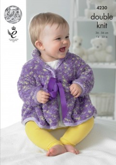 King Cole 4230 Baby Set in Cuddles DK and Cuddles Multi DK (downloadable PDF)