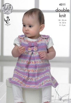 King Cole 4311 Baby Set in Drifter for Baby DK and Cotton Soft DK (downloadable PDF)