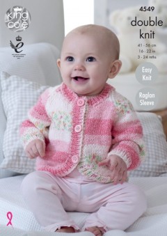 King Cole 4549 Hoody, Cardigans and Sweater in DK (leaflet)