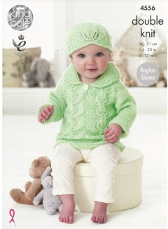 King Cole 4556 Baby Set in Baby Glitz DK (downloadable PDF)