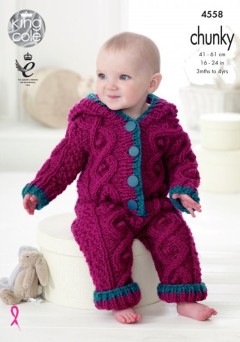 King Cole 4558 Baby Set in Comfort Chunky (downloadable PDF)