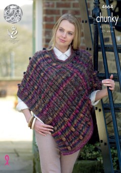 King Cole 4664 Cape and Tabard in Corona Chunky (leaflet)