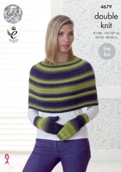 King Cole 4679 Capes, Hat and Mittens in Riot DK (downloadable PDF)