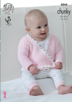 King Cole 4844 Coats and Cardigans in Big Value Baby Chunky (leaflet)