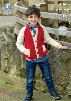 King Cole 4924 Jacket and Hoodie in Majestic DK (leaflet)