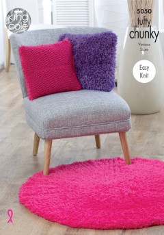 King Cole 5050 Blankets, Cushions and Rugs in Tufty Chunky (leaflet)