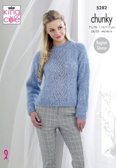 King Cole 5282 Sweaters in Indulge Chunky (leaflet)