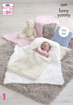 King Cole 5309 Blankets in Funny Yummy (leaflet)
