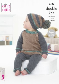 King Cole 5429 Sweaters, Hats and Trousers in Cherished DK (leaflet)