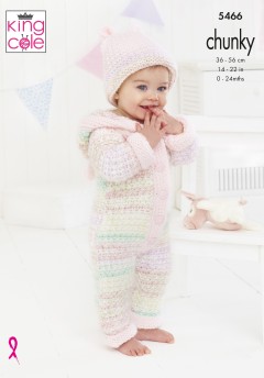 King Cole 5466 Baby Set in Comfort Cheeky Chunky and Comfort Chunky(downloadable PDF)