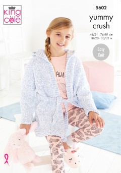 King Cole 5602 Dressing Gowns in Yummy Crush (leaflet)