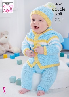 King Cole 5727 Baby Set in Cherished DK (downloadable PDF)