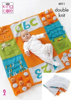 King Cole 6011 Books and Play Mat in Cottonsoft DK (leaflet)
