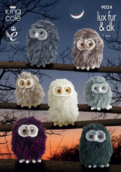 King Cole 9024 Baby Owls in Luxe Fur (downloadable PDF)
